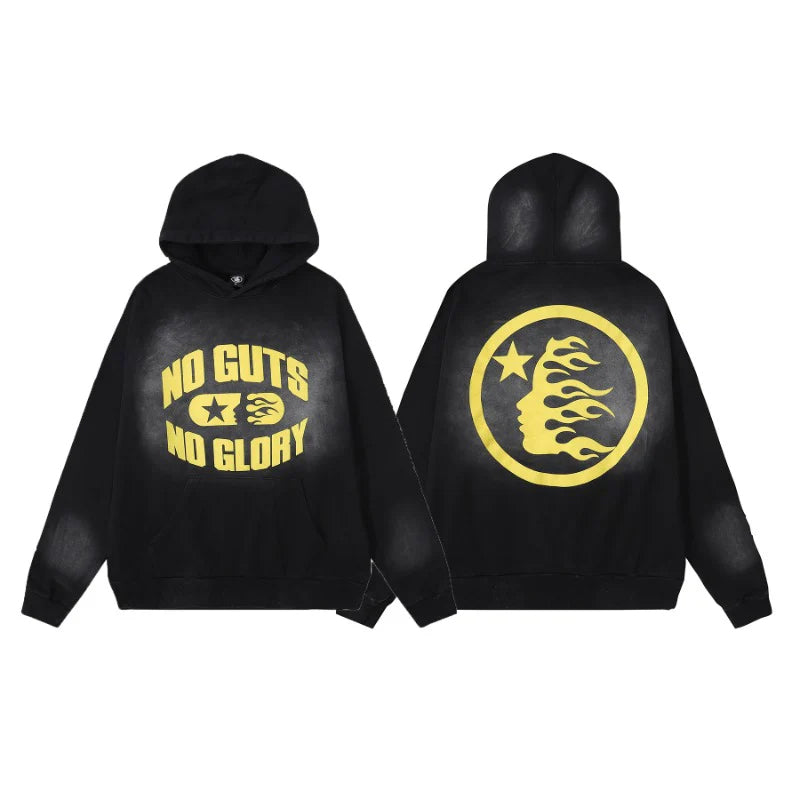 Hellstar Hoodie & Pants Vintage Washed Old Hooded Sweater Hoodie