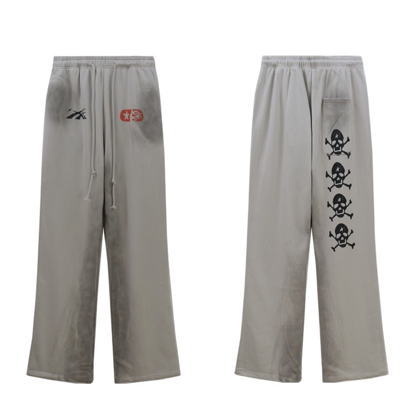 Hellstar Hoodie & Pants Wash Water Make Old Hoodies Sweater Trousers