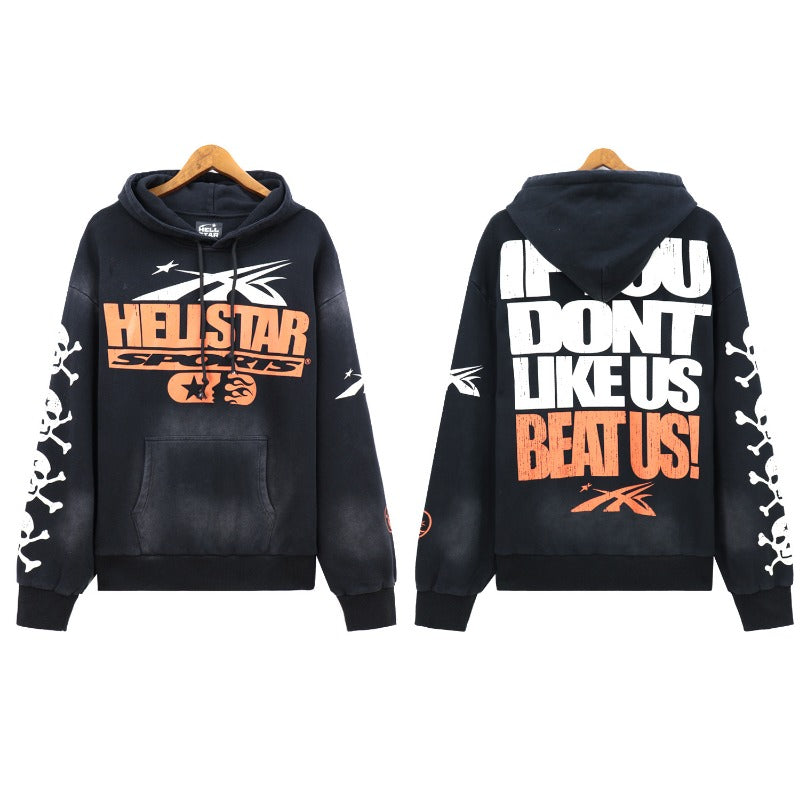 Hellstar Hoodie & Pants Wash Water Make Old Hoodies Sweater Trousers