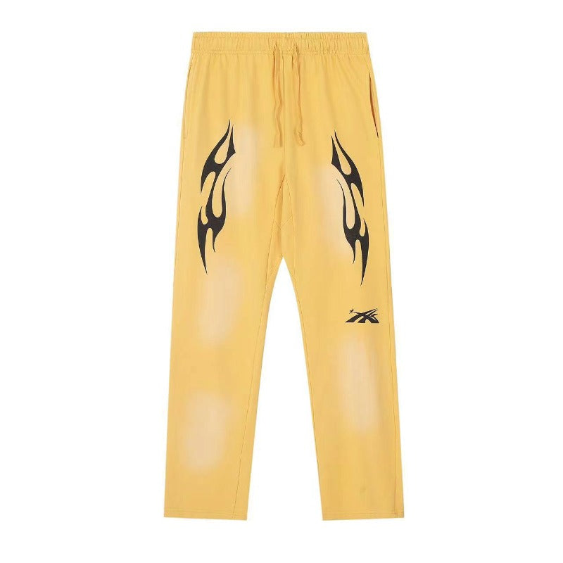 Hellstar Hoodie & Pants Wash Water Make Old Hoodies Sweater Trousers