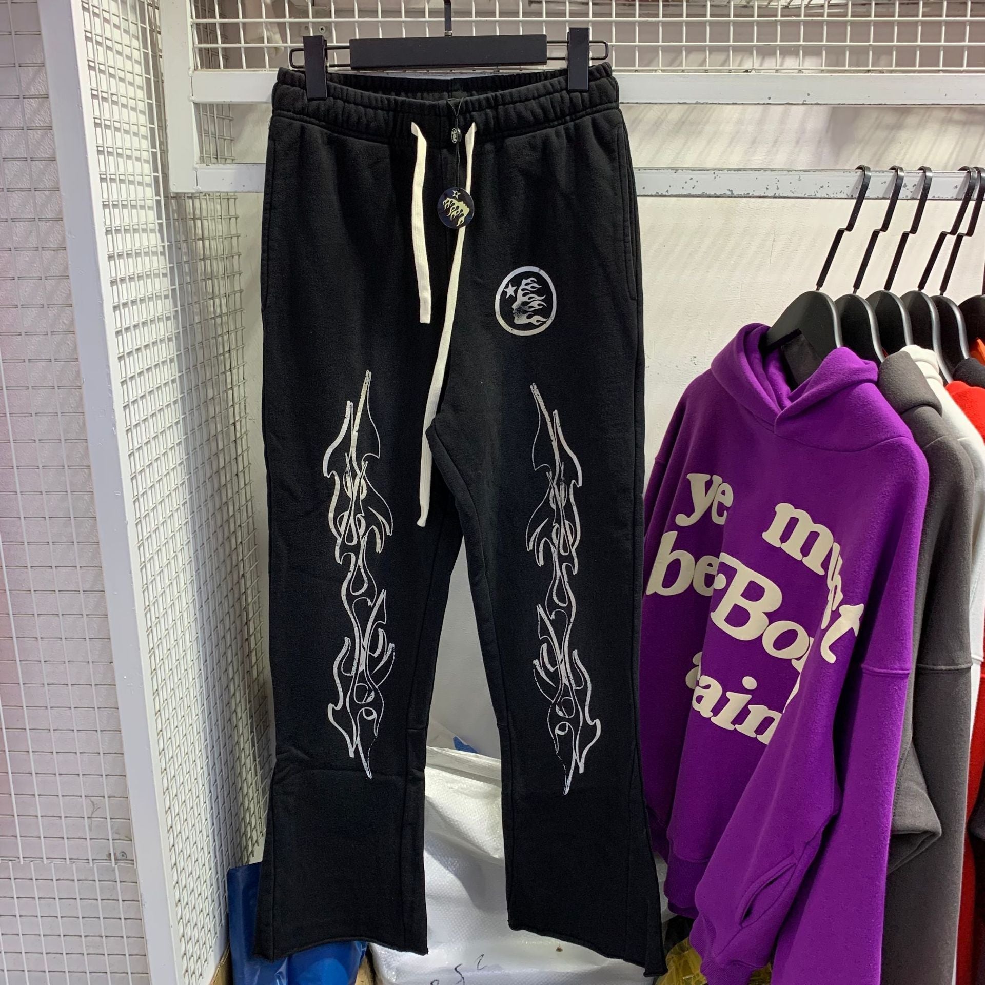 Hellstar Hoodie & Pants Wash Water Make Old Sweater