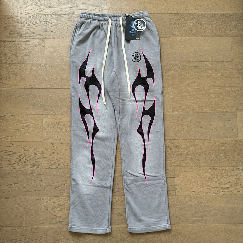 Hellstar Hoodie & Pants autumn wash make old hoodies sweater