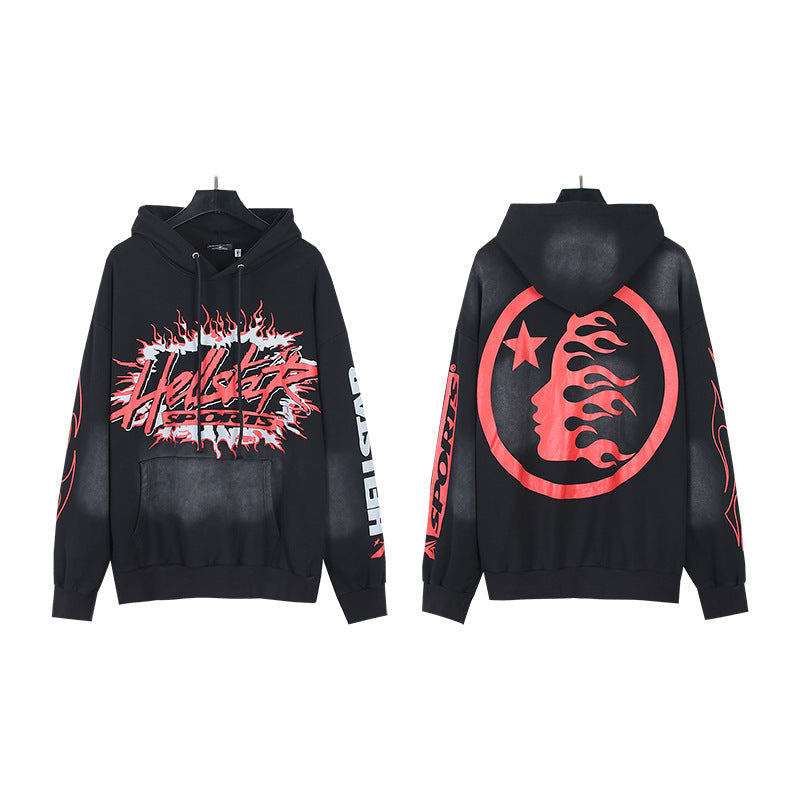 Hellstar Hoodie & Pants Wash Water Make Old Hoodies Sweater Trousers