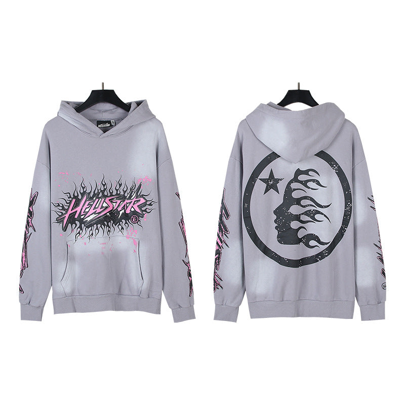 Hellstar Hoodie & Pants Wash Water Make Old Hoodies Sweater Trousers