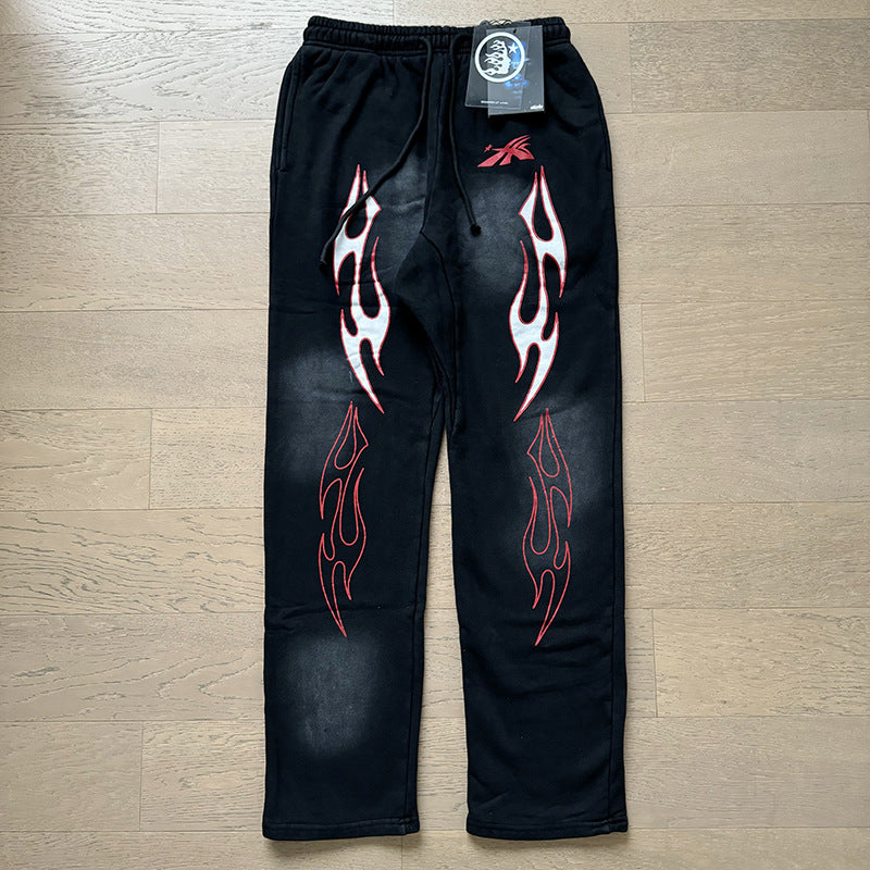 Hellstar Hoodie & Pants autumn wash make old hoodies sweater