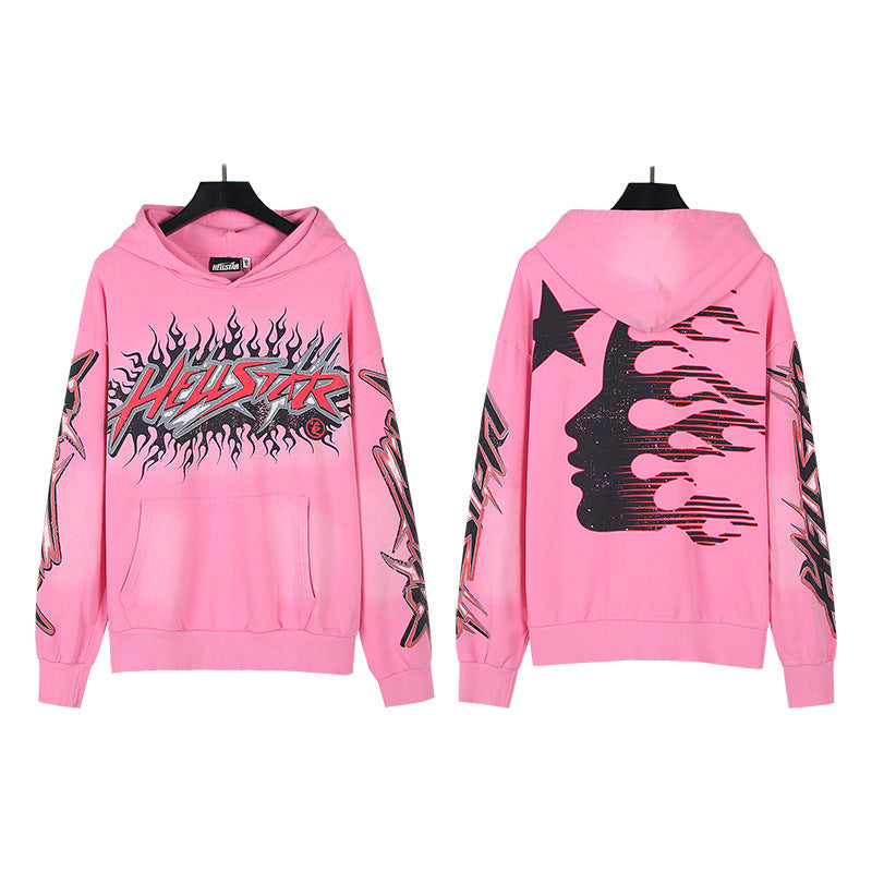 Hellstar Hoodie & Pants Wash Water Make Old Hoodies Sweater Trousers
