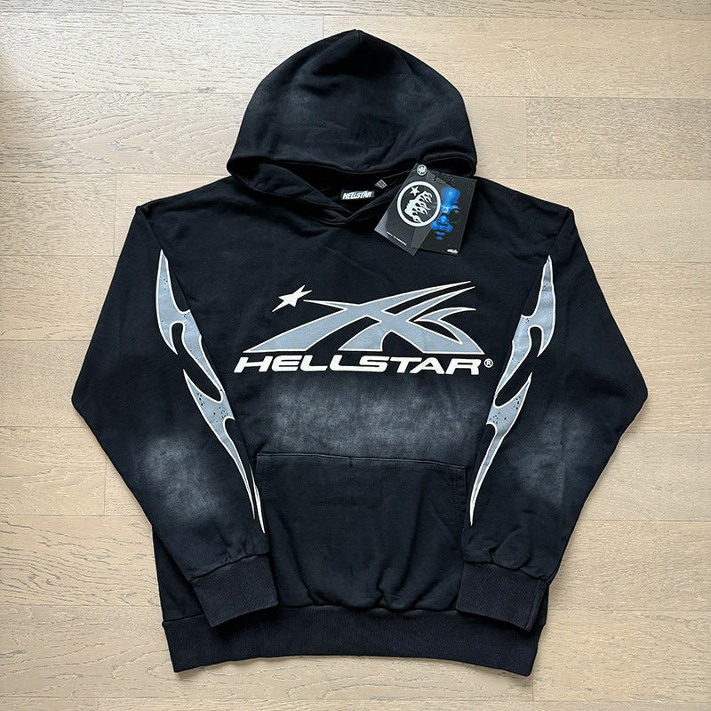 Hellstar Hoodie & Pants autumn wash make old hoodies sweater