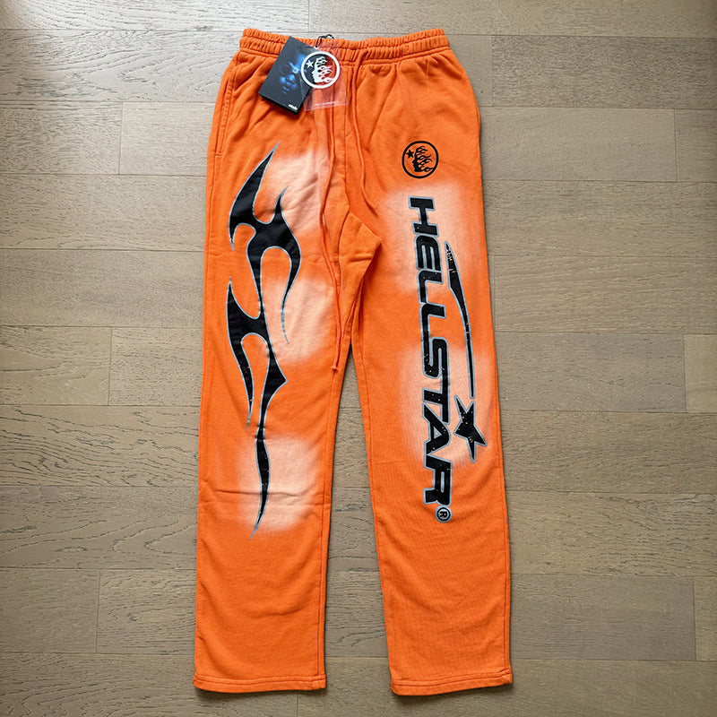Hellstar Hoodie & Pants autumn wash make old hoodies sweater