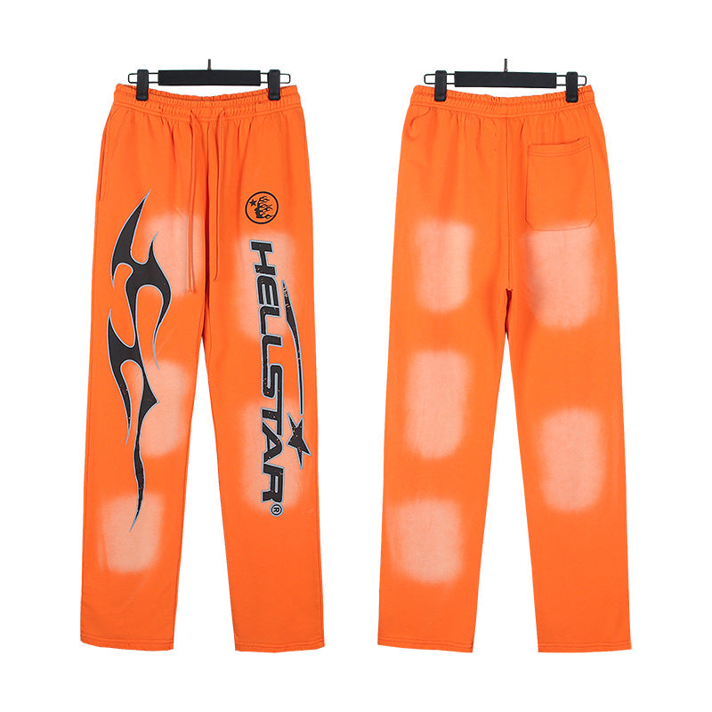 Hellstar Hoodie & Pants Wash Water Make Old Hoodies Sweater Trousers