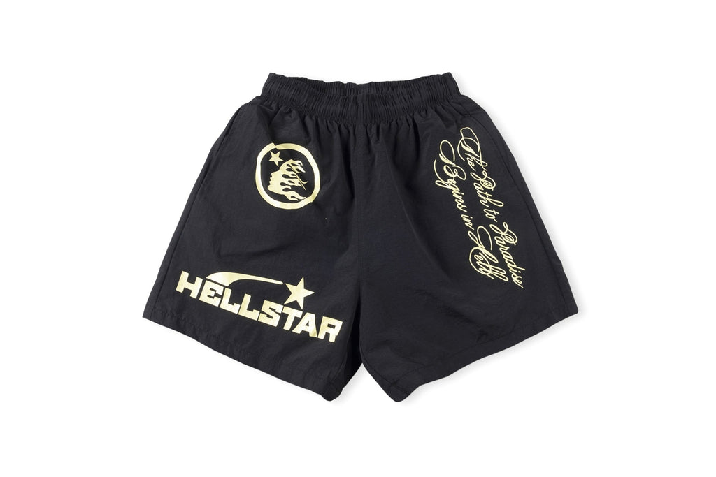 Hellstar Shorts Ripped Denim Sounds like Heaven Casual Pants