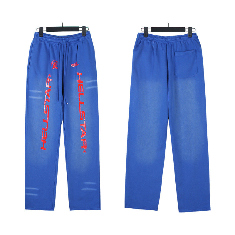 Hellstar Hoodie & Pants Wash Water Make Old Hoodies Sweater Trousers
