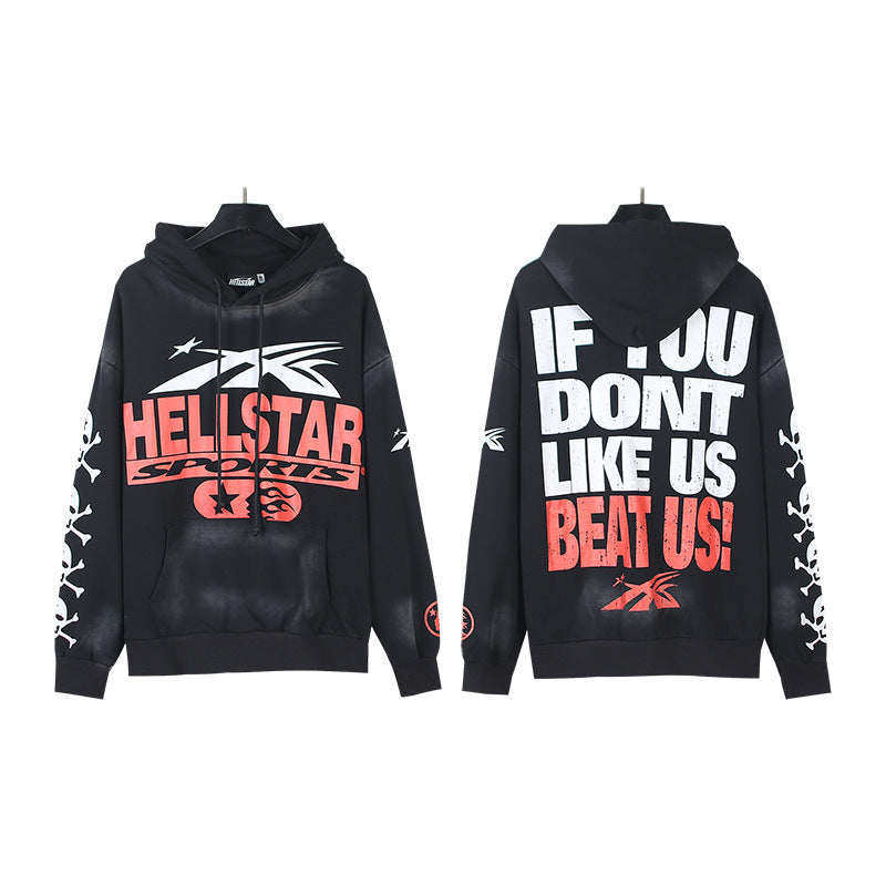 Hellstar Hoodie & Pants Wash Water Make Old Hoodies Sweater Trousers