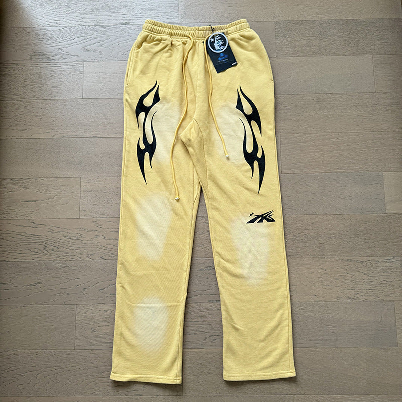Hellstar Hoodie & Pants autumn wash make old hoodies sweater