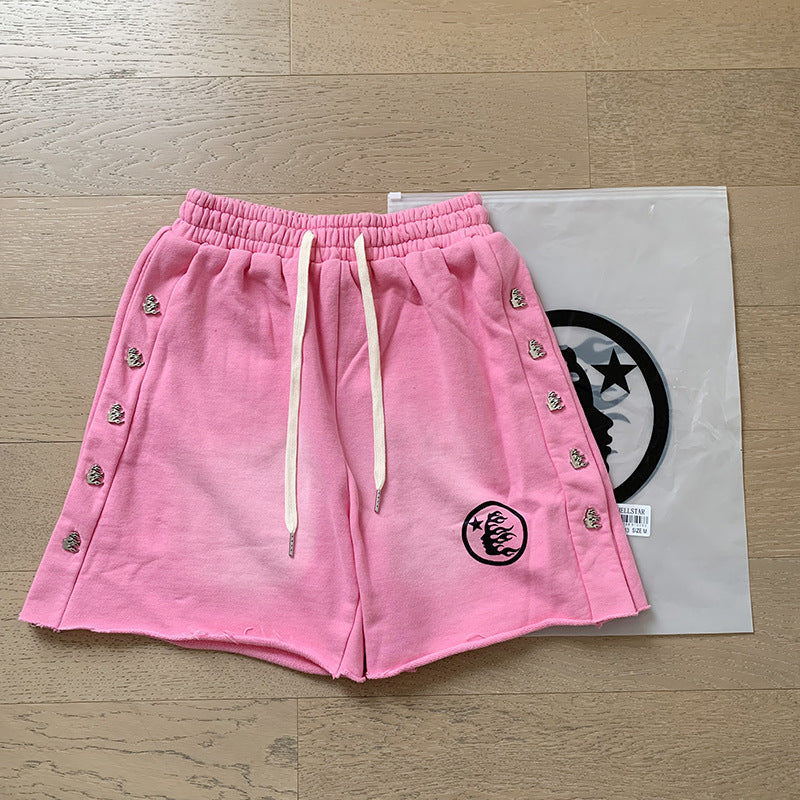 Hellstar Shorts Wash and Do Old Casual Shorts Summer