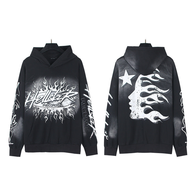 Hellstar Hoodie & Pants Wash Water Make Old Hoodies Sweater Trousers