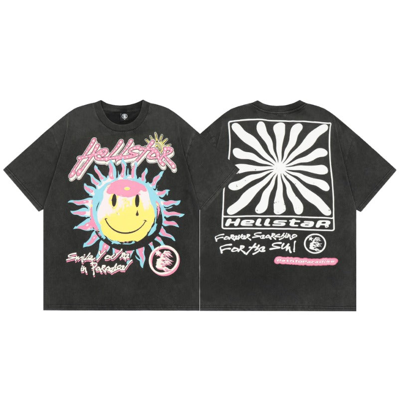Hellstar T-shirt Print Loose